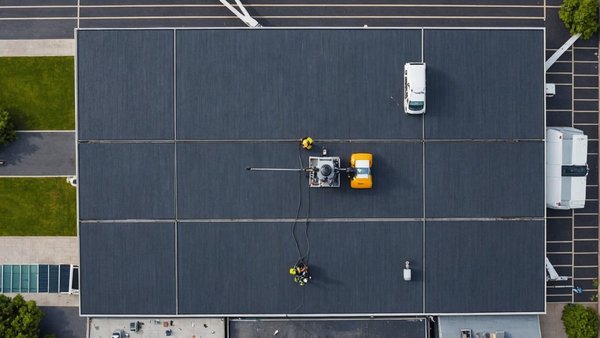 Démoussage toiture : nettoyage de façade facile par drone